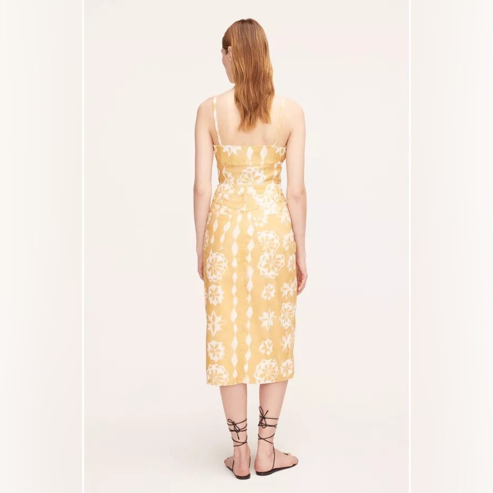 NWT Rebecca Taylor Cotton Canvas Midi Skirt - Picture 3 of 5